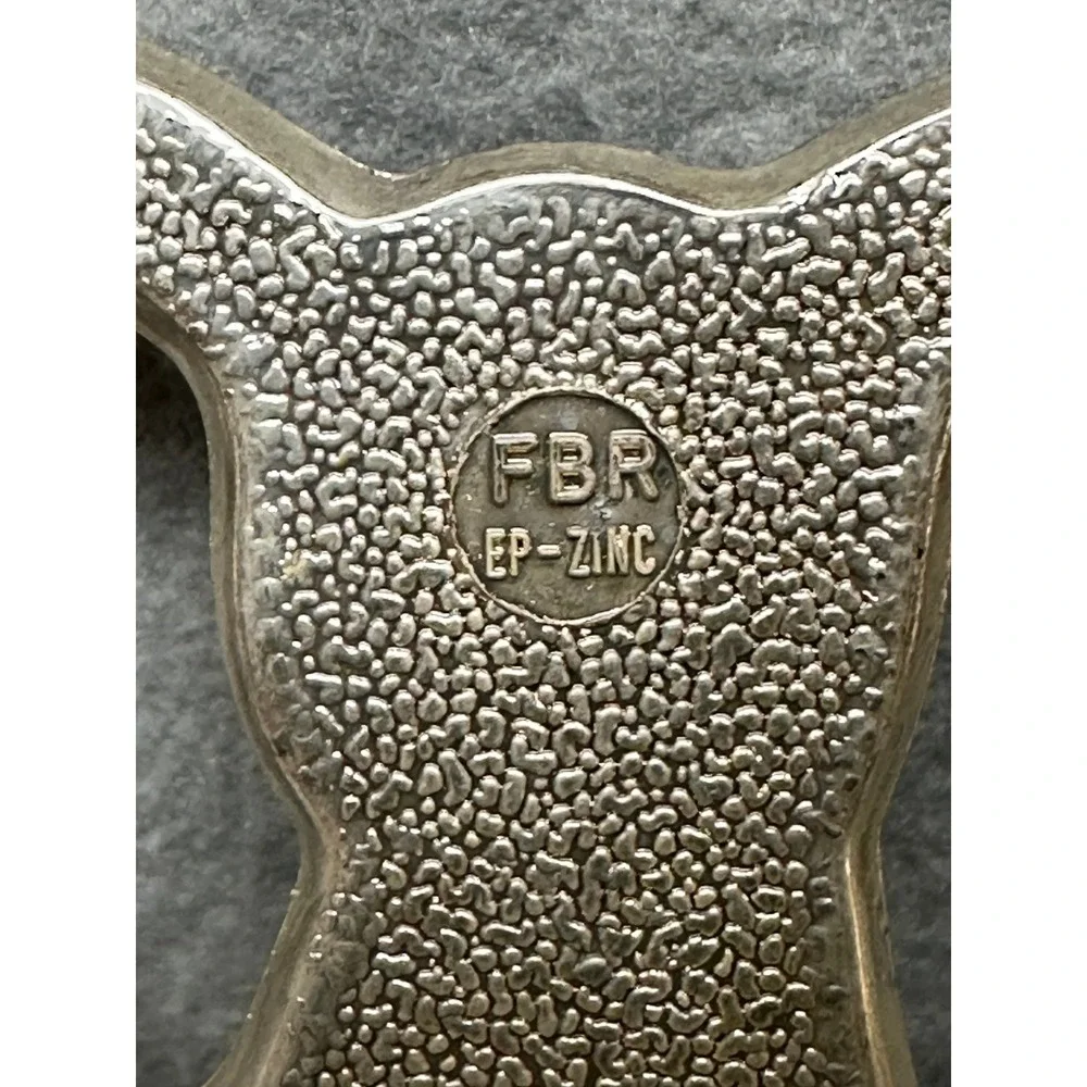 VTG F.B. Rogers Italy Butterfly Trivet Zinc‎ Metal Silver Tone Openwork Kitchen